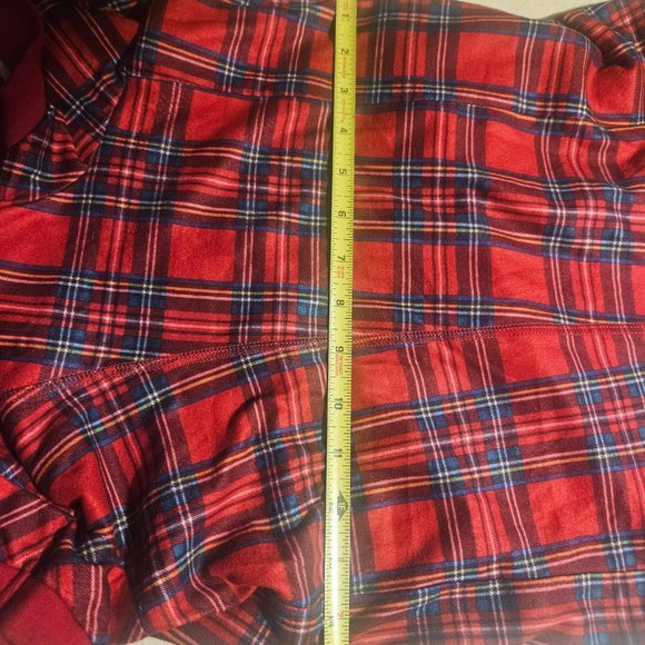 Red Plaid Dog Shirt, Jammies, Pre-Loved in Exc. Cond Sanitized Macy's Family PJs - Picture 2 of 4